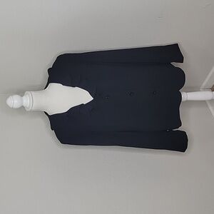 Metrostyle Black Jacket Wide Leg Pants Suit